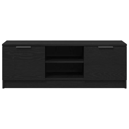 TV Cabinet Black Oak 102 x 32 x35.5 cm Engineered Wood