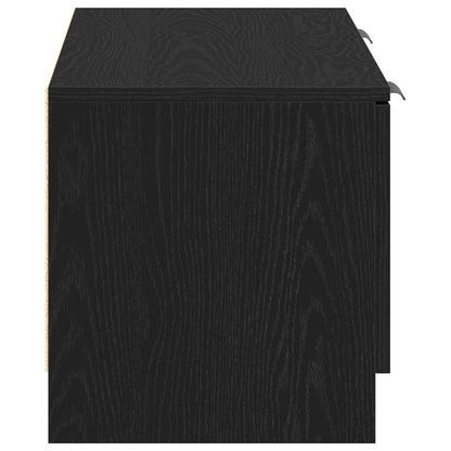 TV Cabinet Black Oak 102 x 32 x35.5 cm Engineered Wood