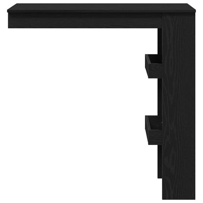 Wall Bar Table Black Oak 102 x 45 x 103.5 cm Engineered Wood