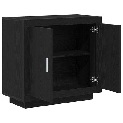 Sideboard Black Oak 80 x 40 x 75 cm Engineered Wood