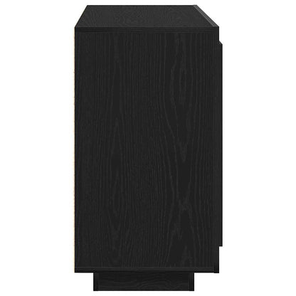 Sideboard Black Oak 80 x 40 x 75 cm Engineered Wood