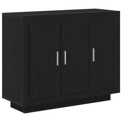 Sideboard Black Oak 92 x 35 x 75 cm Engineered Wood