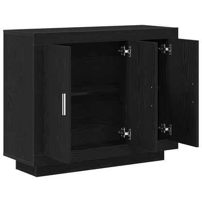 Sideboard Black Oak 92 x 35 x 75 cm Engineered Wood