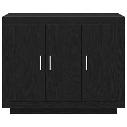 Sideboard Black Oak 92 x 35 x 75 cm Engineered Wood