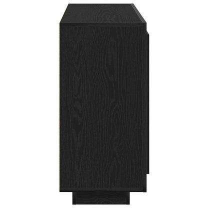 Sideboard Black Oak 92 x 35 x 75 cm Engineered Wood