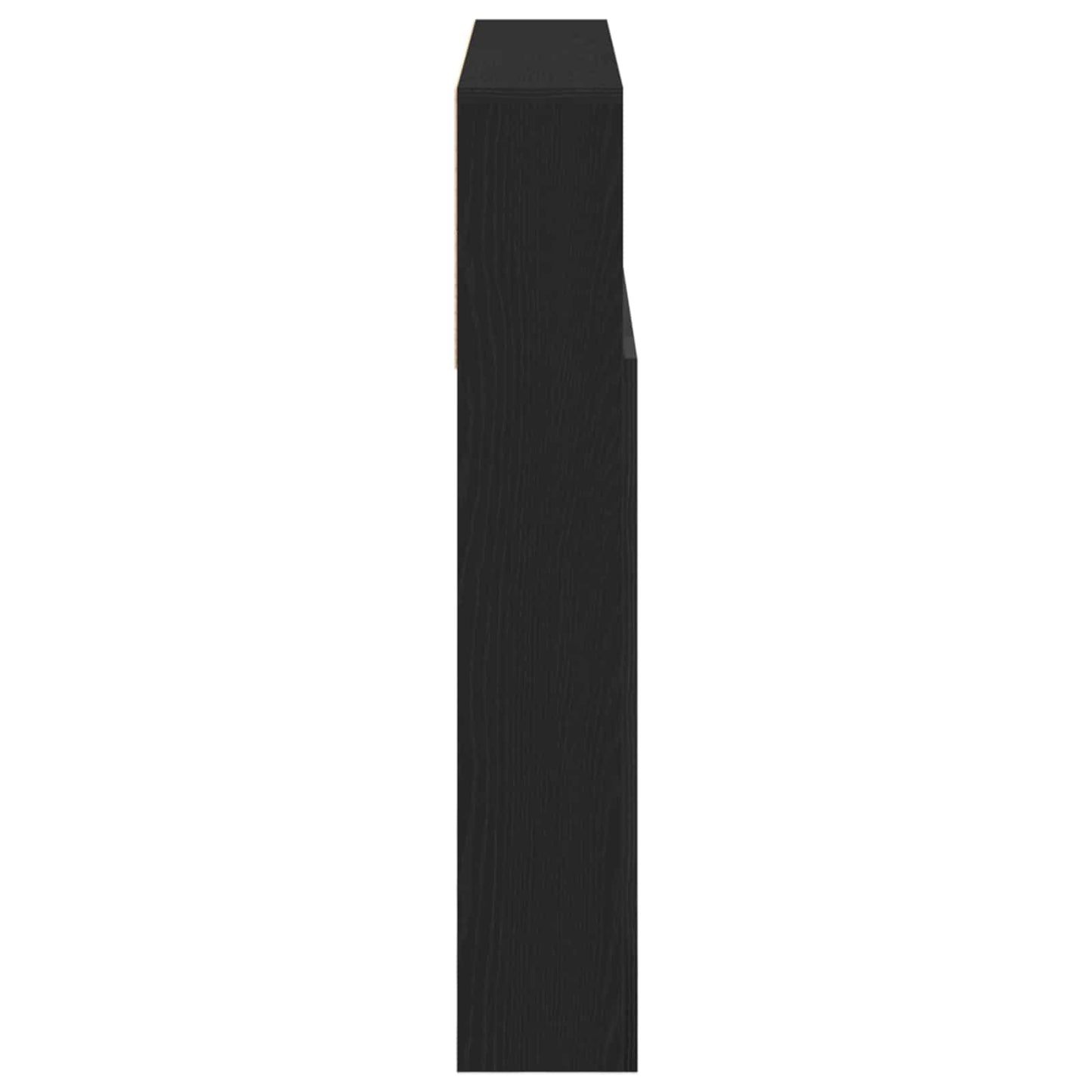 Headboard Cabinet Black Oak 200 x 19 x 103.5 cm Engineered Wood