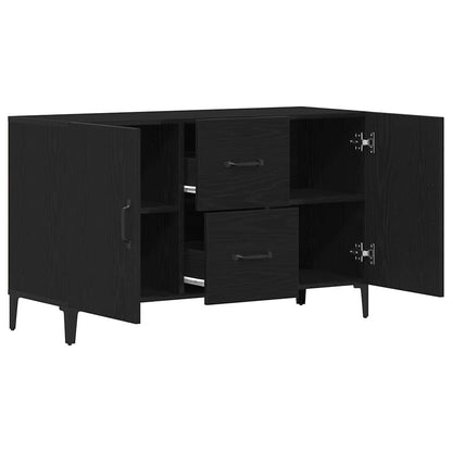 Sideboard Black Oak 100 x 36 x 60 cm Engineered Wood