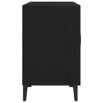 Sideboard Black Oak 100 x 36 x 60 cm Engineered Wood