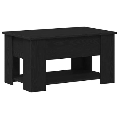 Coffee Table Black Oak 79 x 49 x 41 cm Engineered Wood