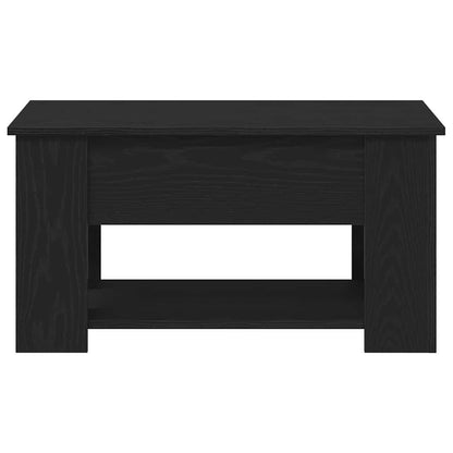 Coffee Table Black Oak 79 x 49 x 41 cm Engineered Wood