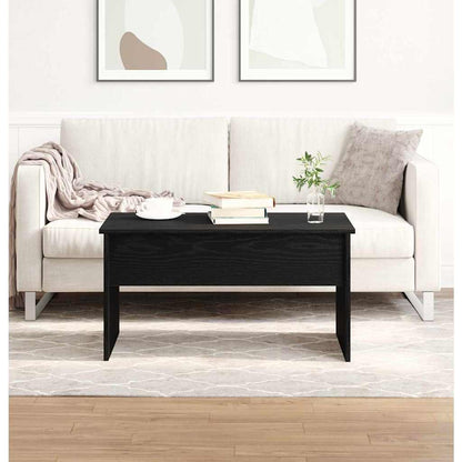 Coffee Table Black Oak 80 x 50.5 x 41.5 cm Engineered Wood