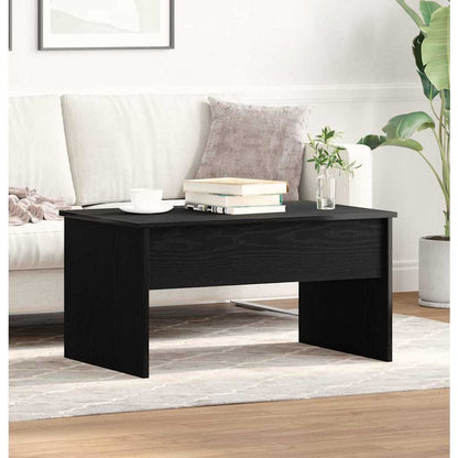 Coffee Table Black Oak 80 x 50.5 x 41.5 cm Engineered Wood