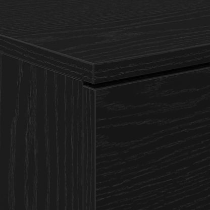 Bedside Cabinet 2 pcs Black Oak 40 x 65 x 65 cm Engineered Wood