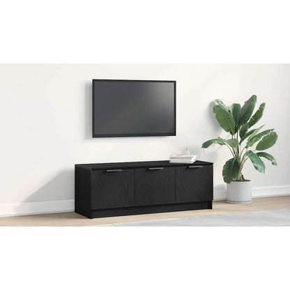 TV Cabinet Black Oak 102 x 35 x 36.5 cm Engineered Wood