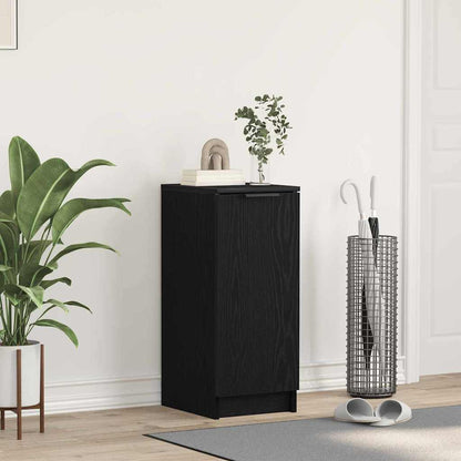 Shoe Cabinet Black Oak 29.5 x 35 x 70 cm Engineered Wood