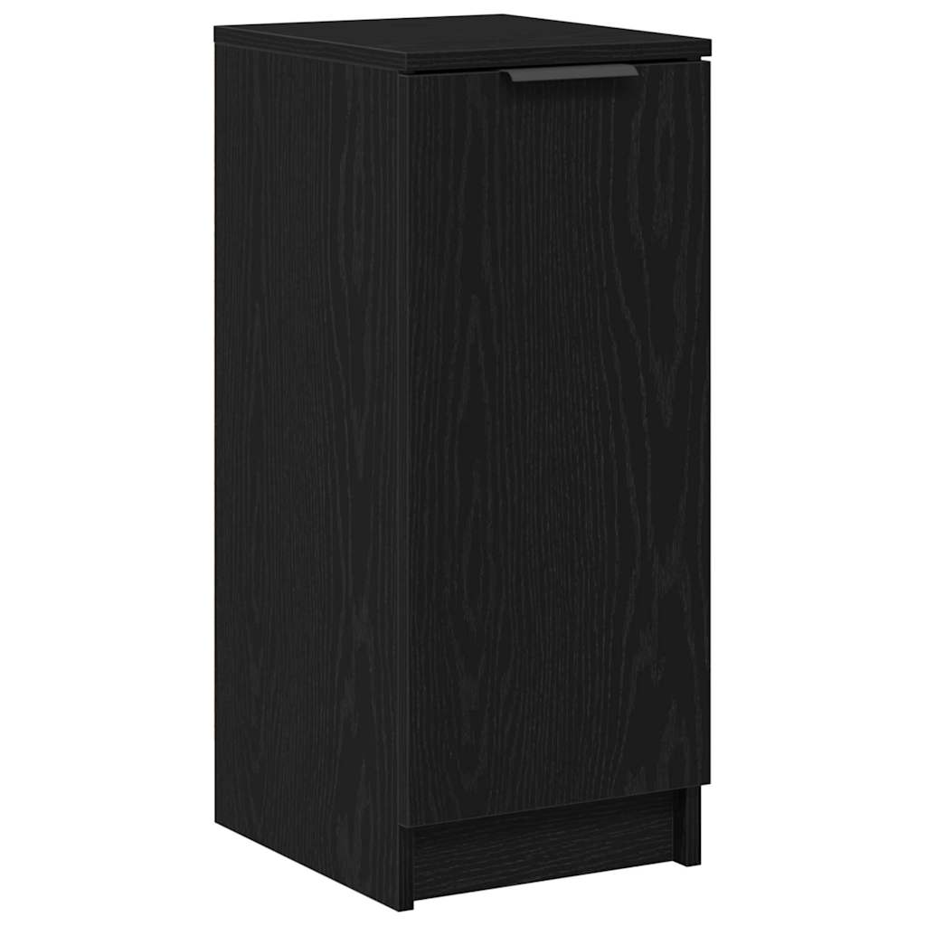 Shoe Cabinet Black Oak 29.5 x 35 x 70 cm Engineered Wood