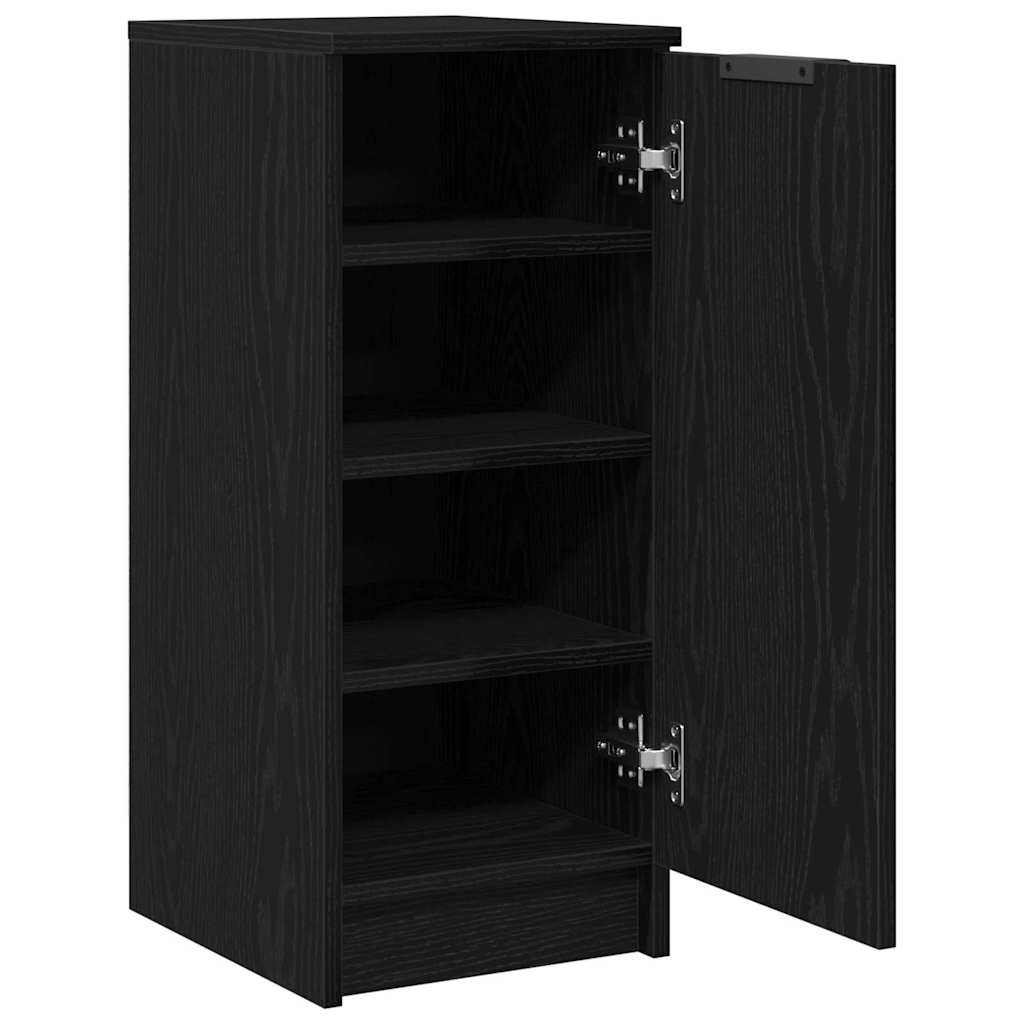 Shoe Cabinet Black Oak 29.5 x 35 x 70 cm Engineered Wood