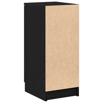 Shoe Cabinet Black Oak 29.5 x 35 x 70 cm Engineered Wood