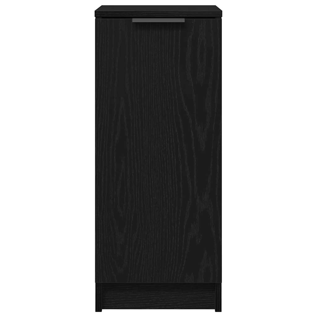 Shoe Cabinet Black Oak 29.5 x 35 x 70 cm Engineered Wood