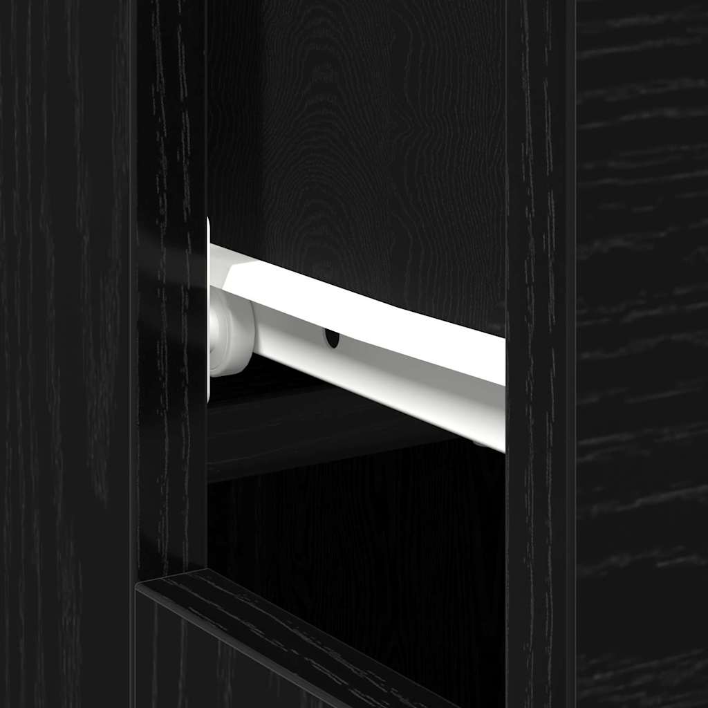 Desk Black Oak Engineered Wood 100 x 50 x 75 cm