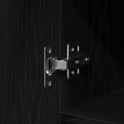 Desk with Drawer Black Oak 100 x 50 x 75 cm Engineered Wood