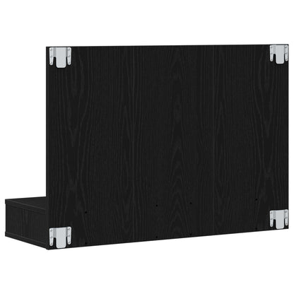 Mirror Cabinet Black Oak 90 x 31.5 x 62 cm Engineered Wood