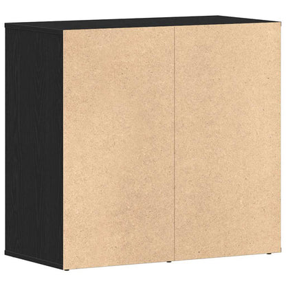Cosmetic Cabinet Black Oak 80 x 40 x 75 cm Engineered Wood