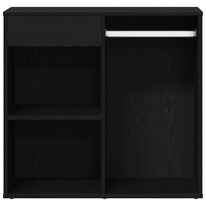 Cosmetic Cabinet Black Oak 80 x 40 x 75 cm Engineered Wood