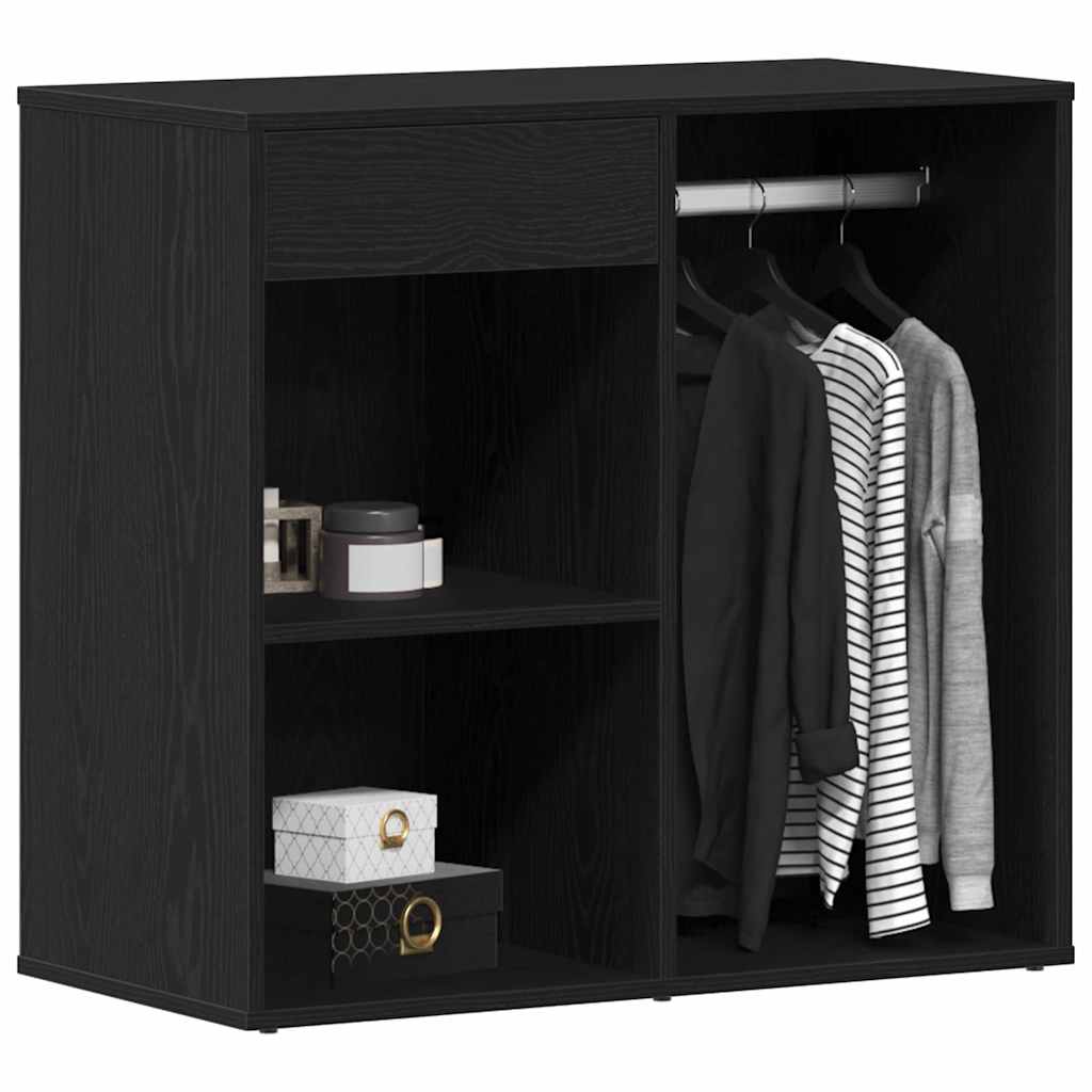 Cosmetic Cabinet Black Oak 80 x 40 x 75 cm Engineered Wood