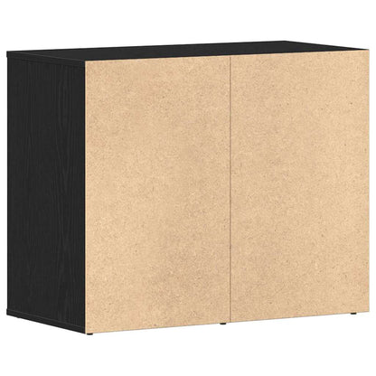Cosmetic Cabinet Black Oak 80 x 40 x 65 cm Engineered Wood