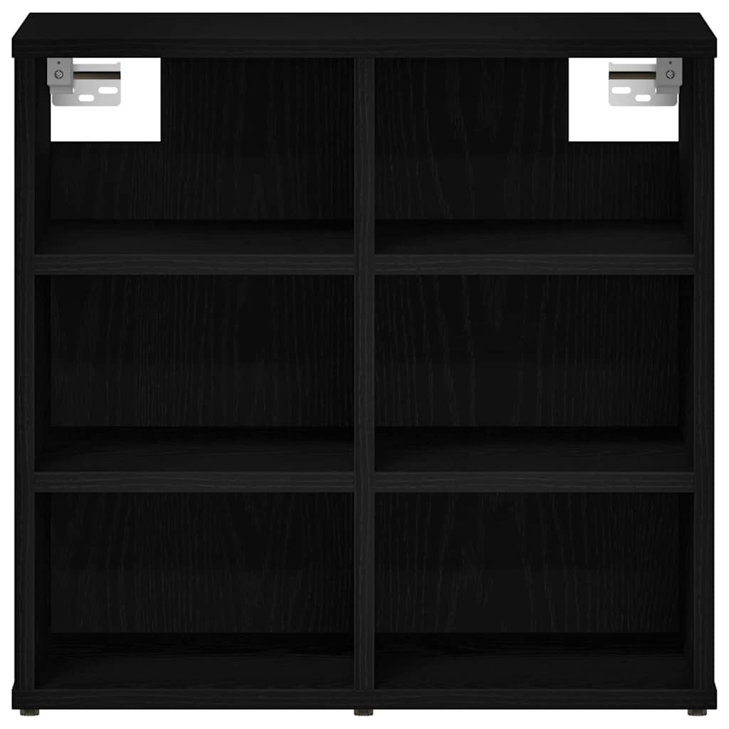 Shoe Cabinet Black Oak 52 x 30 x 50.5 cm Engineered Wood
