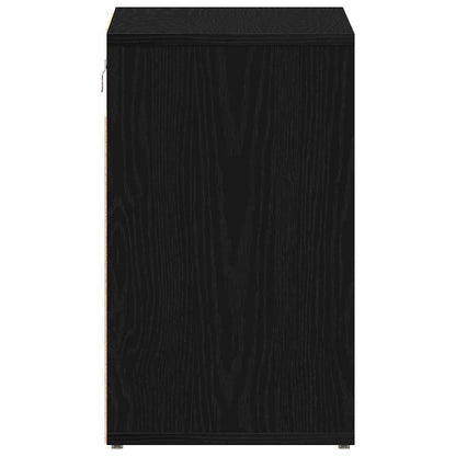 Shoe Cabinet Black Oak 52 x 30 x 50.5 cm Engineered Wood