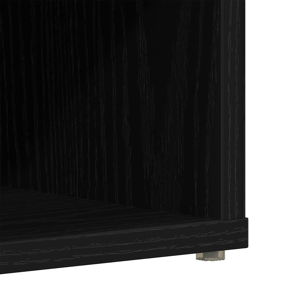 Shoe Cabinet 2 pcs Black Oak 52 x 30 x 50.5 cm Engineered Wood