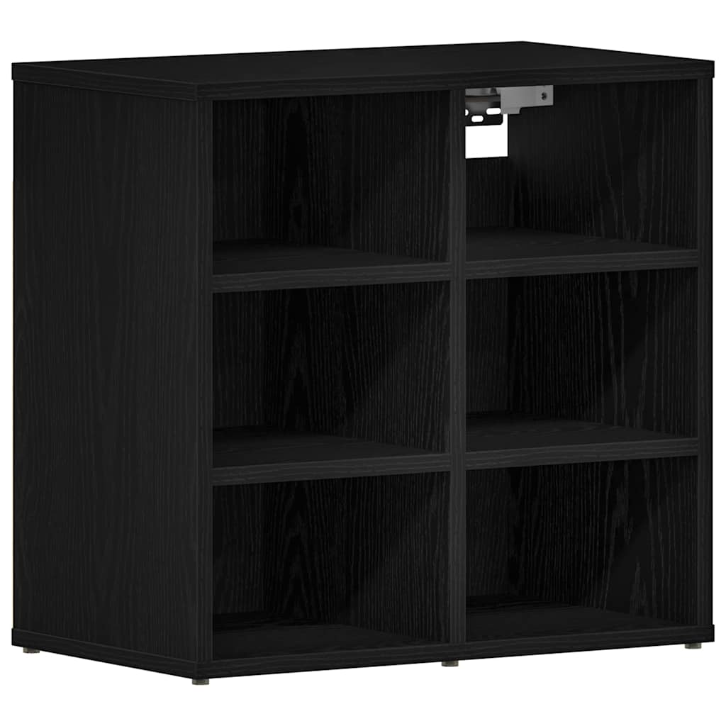 Shoe Cabinet 2 pcs Black Oak 52 x 30 x 50.5 cm Engineered Wood