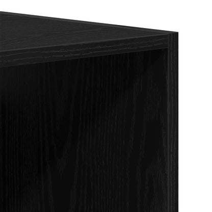 Hanging Wall Cabinet Wall-mounted Black Oak 69.5 x 32.5 x 90 cm