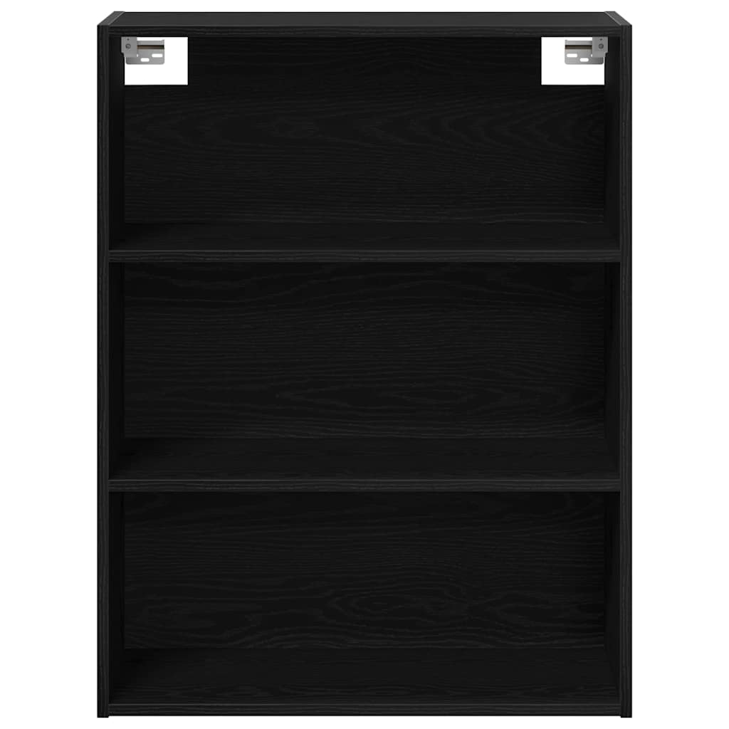 Hanging Wall Cabinet Wall-mounted Black Oak 69.5 x 32.5 x 90 cm
