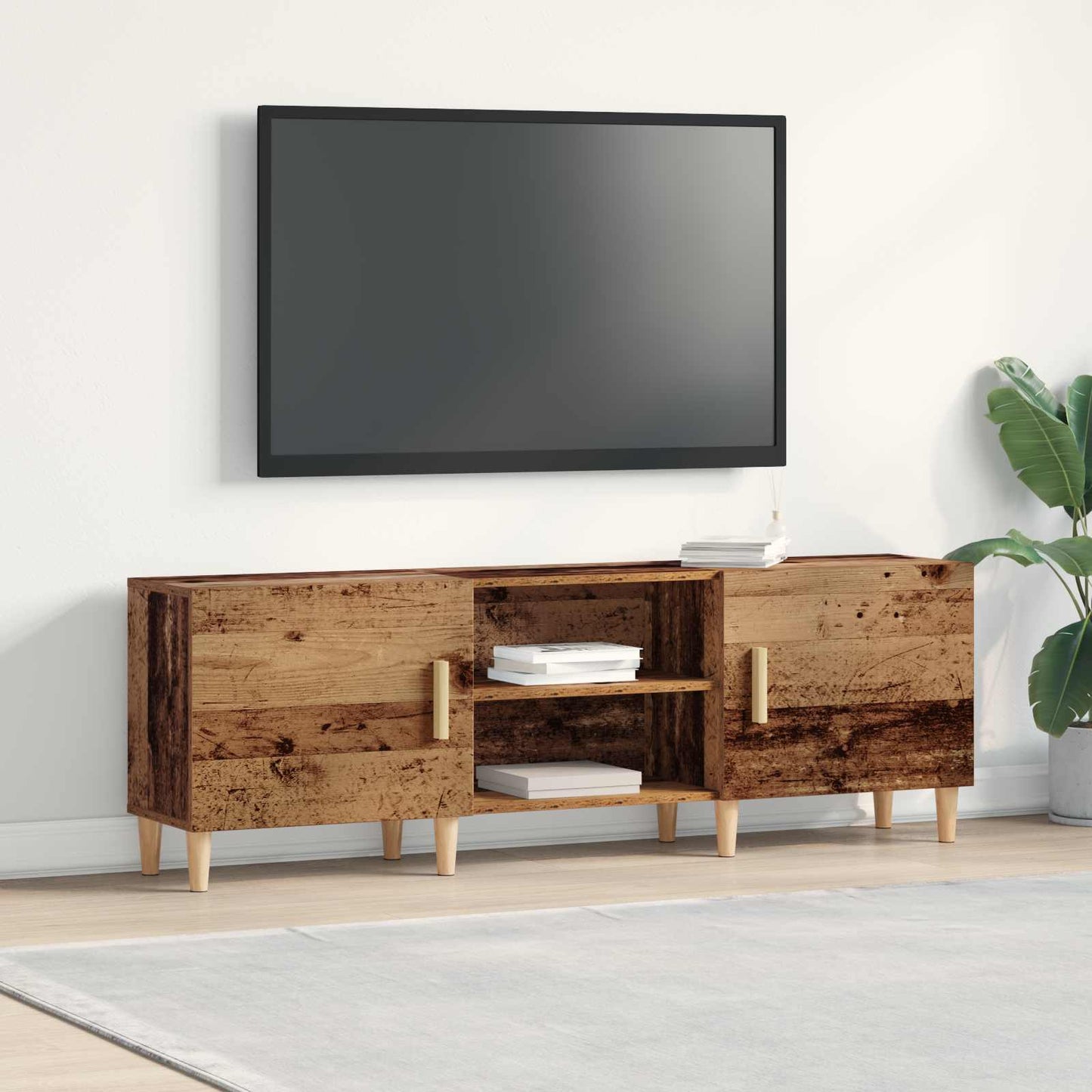 TV Cabinet Old wood 150 x 30 x50 cm Engineered Wood
