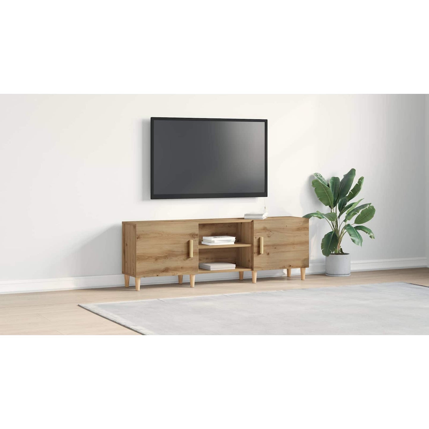 TV Cabinet Artisan oak 150 x 30 x50 cm Engineered Wood