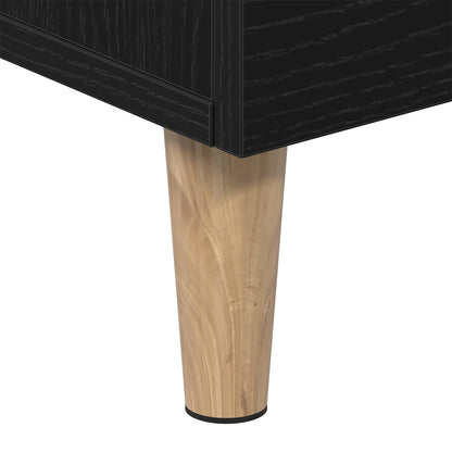 TV Cabinet 150 x 30 x50 cm Black Oak Engineered Wood