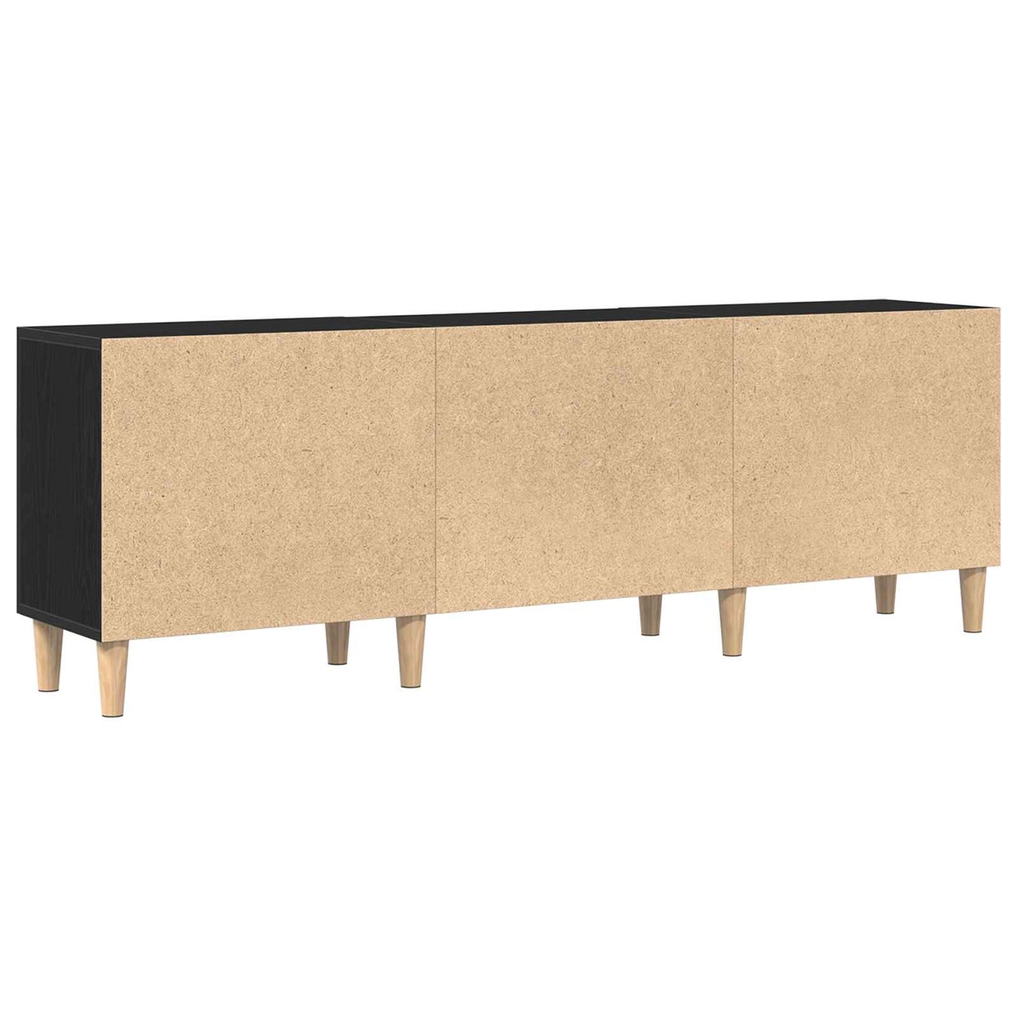 TV Cabinet 150 x 30 x50 cm Black Oak Engineered Wood