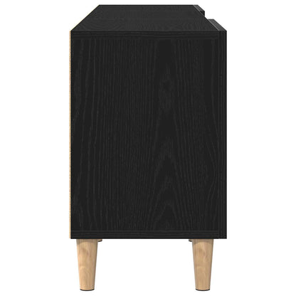 TV Cabinet 150 x 30 x50 cm Black Oak Engineered Wood