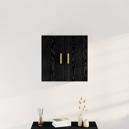 Wall Cabinet Black Oak 60 x 30 x 60 cm Engineered Wood
