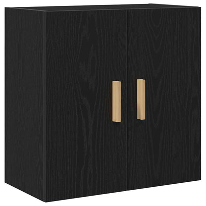 Wall Cabinet Black Oak 60 x 30 x 60 cm Engineered Wood
