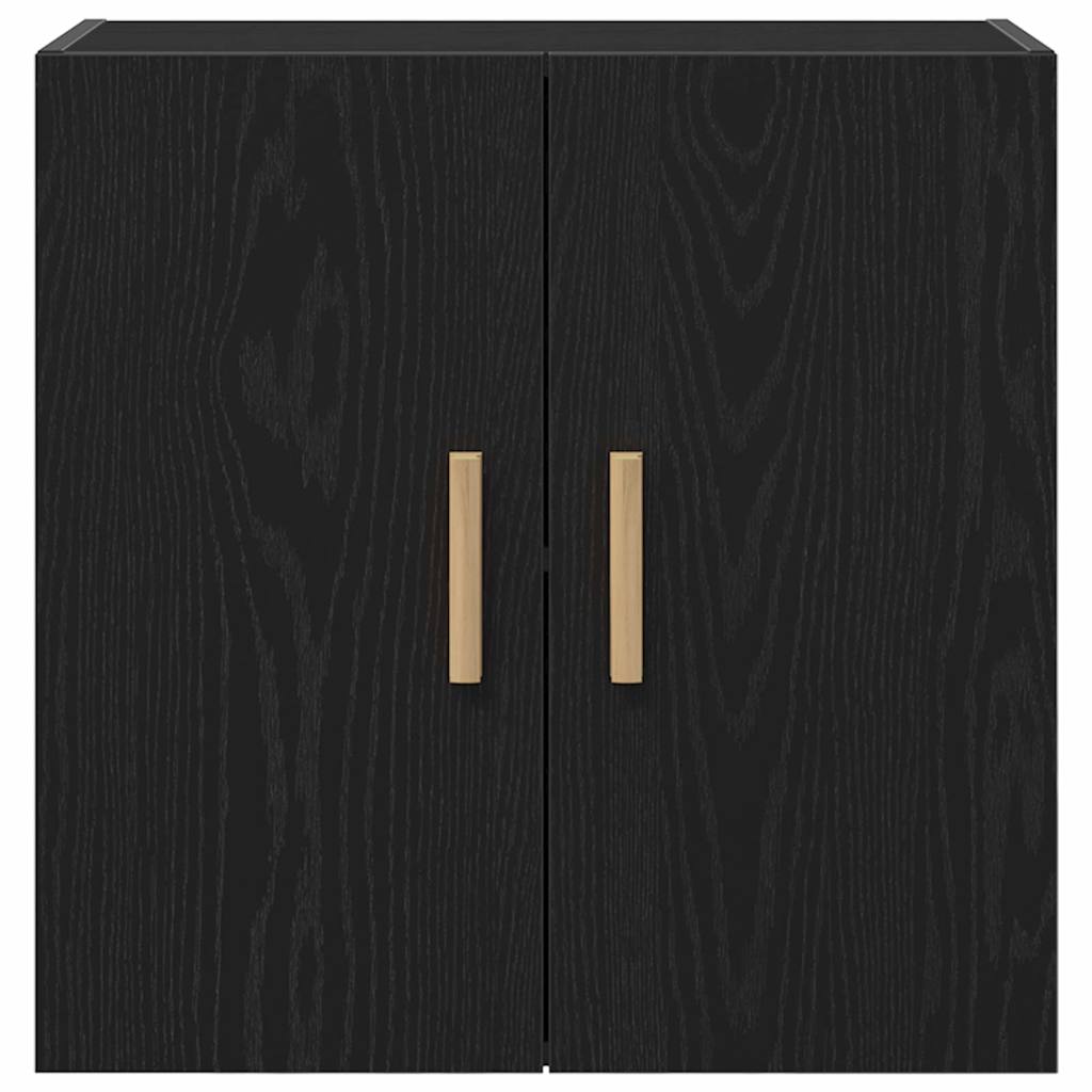 Wall Cabinet Black Oak 60 x 30 x 60 cm Engineered Wood
