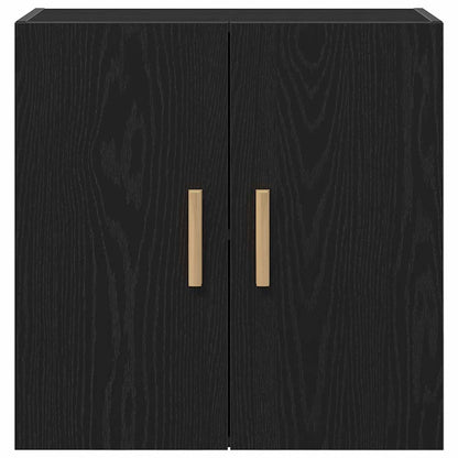 Wall Cabinet Black Oak 60 x 30 x 60 cm Engineered Wood