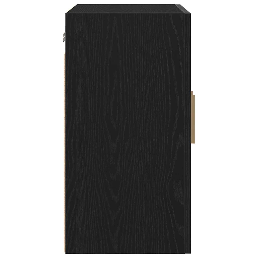 Wall Cabinet Black Oak 60 x 30 x 60 cm Engineered Wood