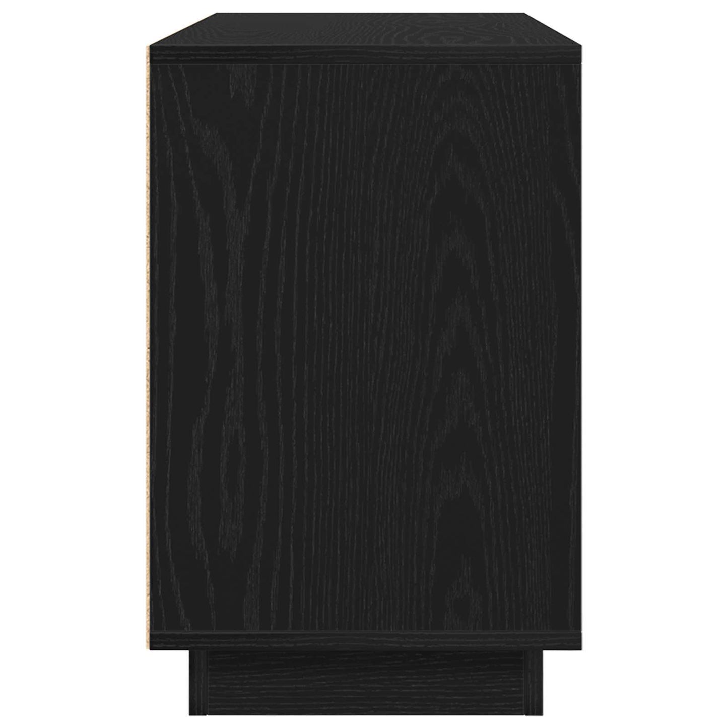 Sideboard Black Oak 102 x 35 x 55 cm Engineered Wood