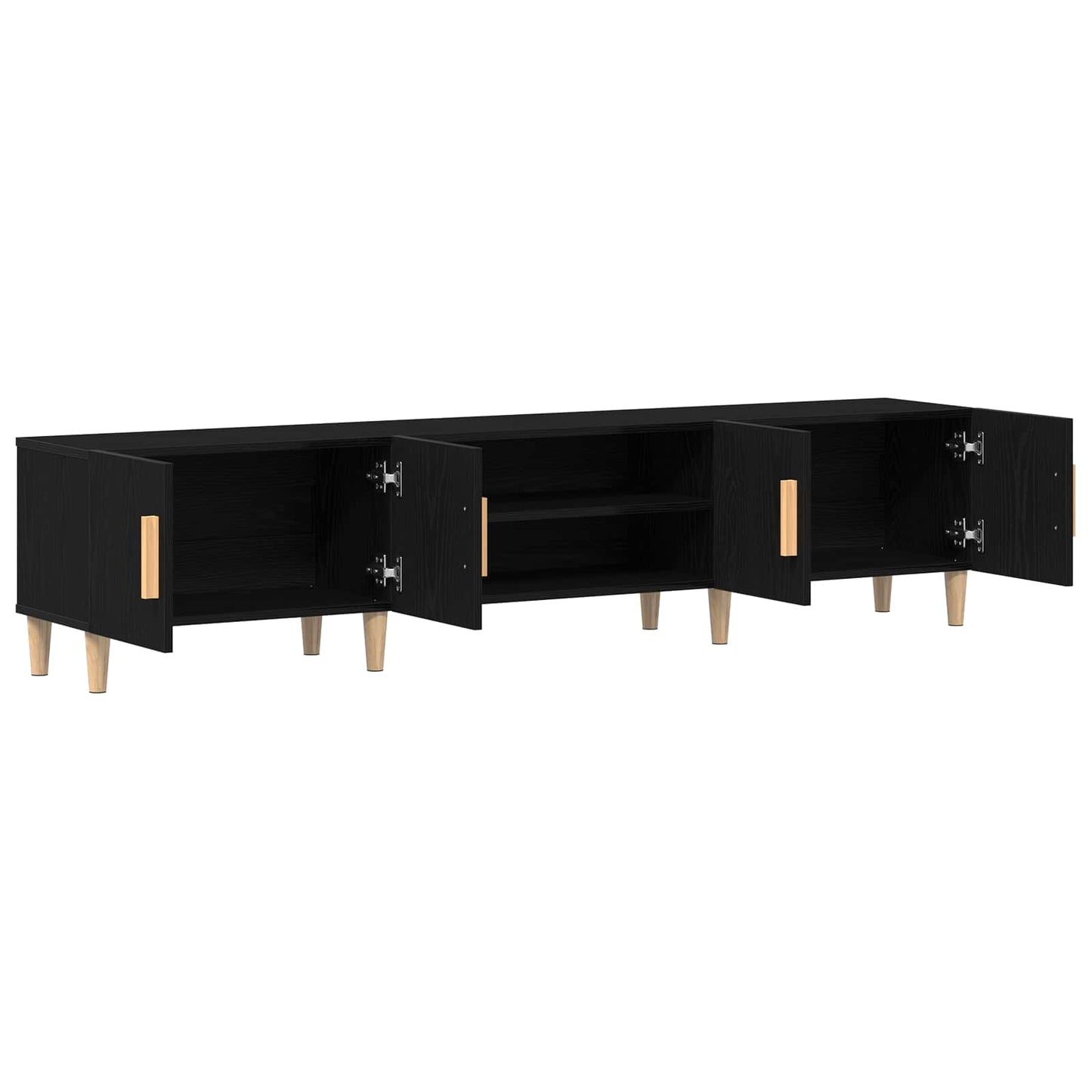 TV Cabinet 180 x 31.5 x 40 cm Black Oak Engineered Wood