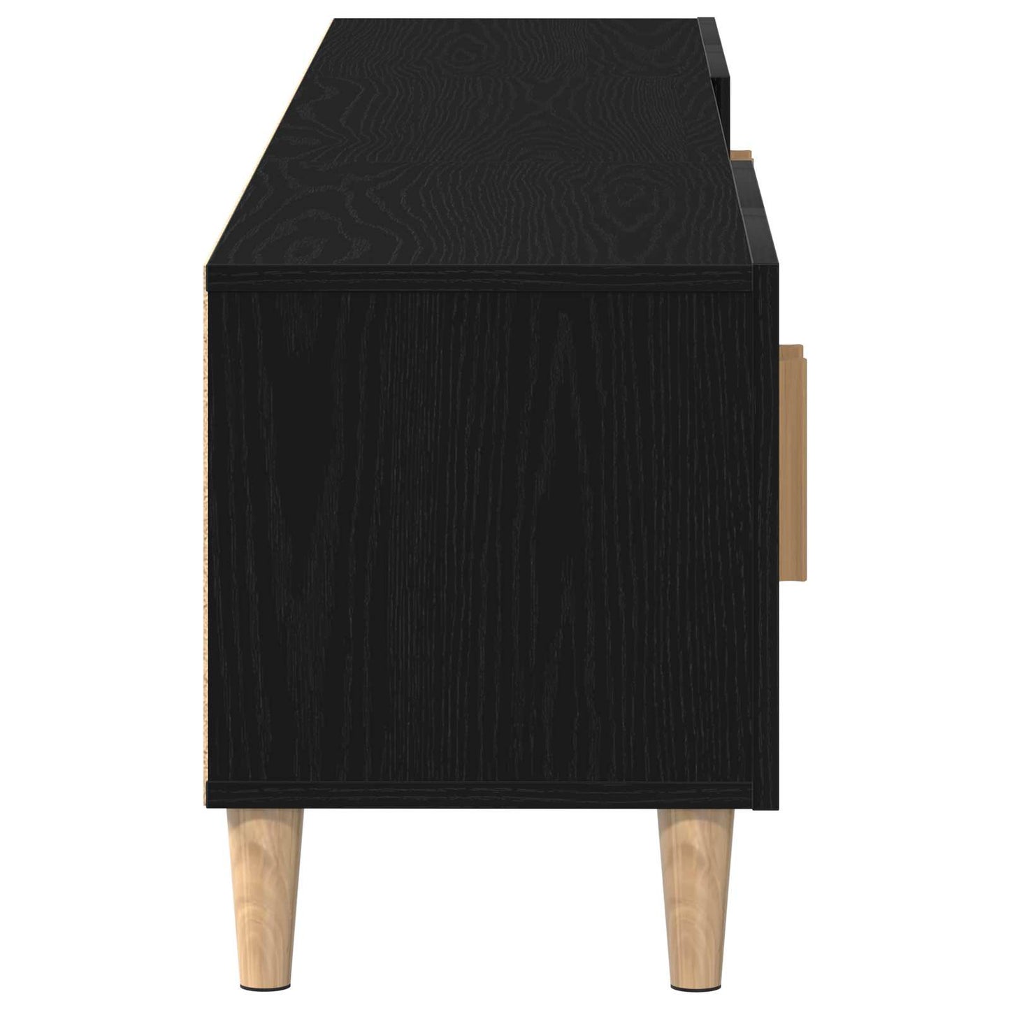 TV Cabinet 180 x 31.5 x 40 cm Black Oak Engineered Wood