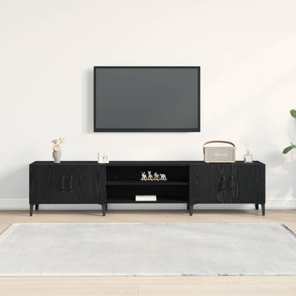 TV Cabinet 180 x 31.5 x 40 cm Black Oak Engineered Wood